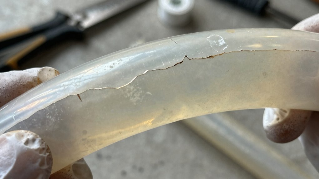 replace tubing when necessary