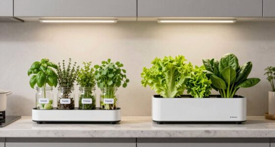 separate herb and greens systems