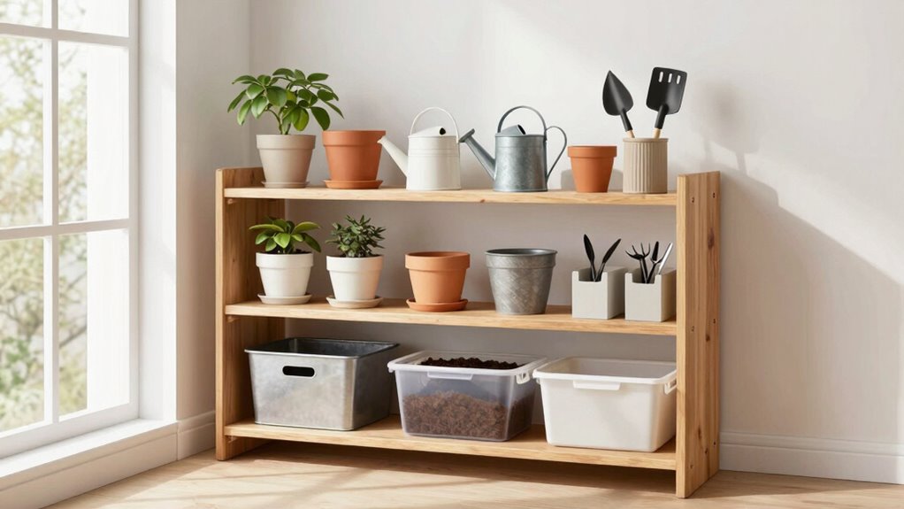 simple indoor garden storage