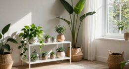 stylish temporary indoor garden