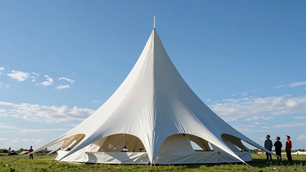 tent height impacts comfort stability