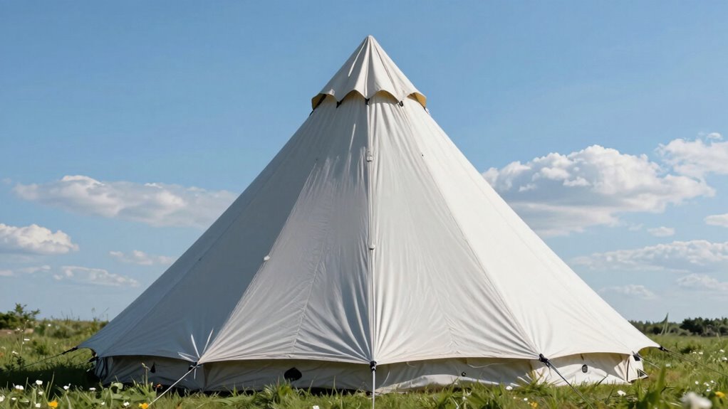 tent height increases quickly
