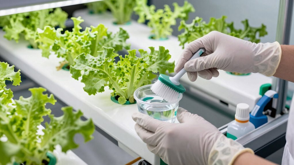 thorough hydroponic system cleaning