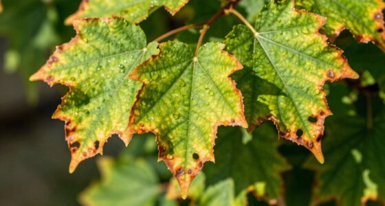 watch for leaf edges