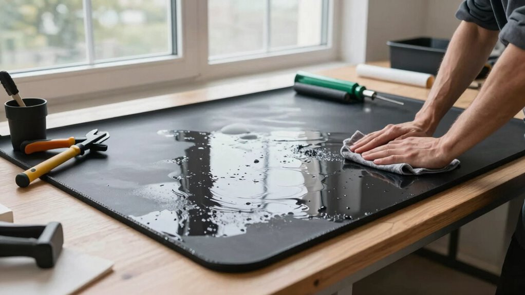 waterproof mats facilitate cleaning