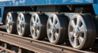 wheel positioning ensures stability