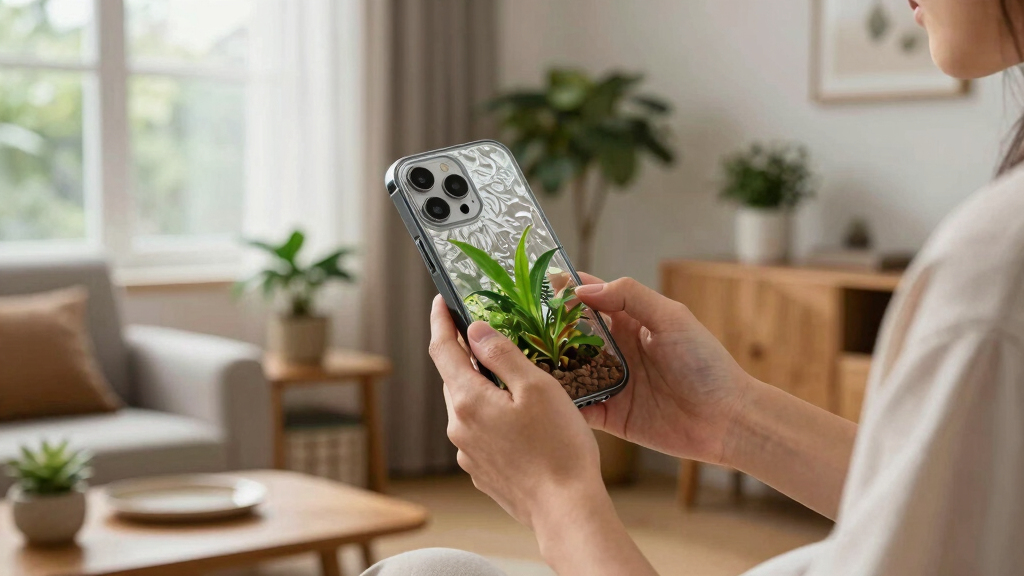 A U.K. designer made this phone case to reduce screen time. The terrarium plants will only survive if you put your screen down.