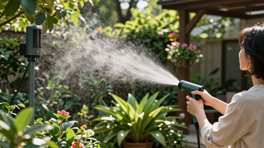This Outdoor Misting System Keeps Me Cool and My Plants Lush in the Heat – and It's on Sale for Prime Day