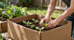 I'm Using Old Cardboard Boxes To Make Growing Vegetables So Much Easier This Heatwave Summer