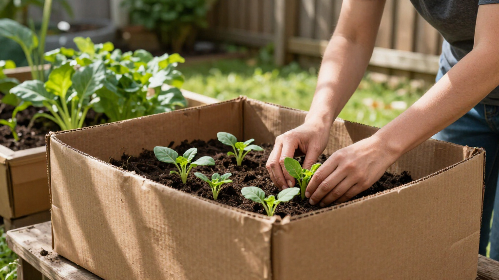 I'm Using Old Cardboard Boxes To Make Growing Vegetables So Much Easier This Heatwave Summer