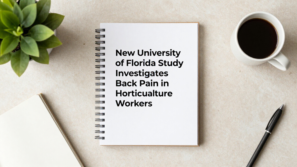 New University Of Florida Study Investigates Back Pain In Horticulture Workers
